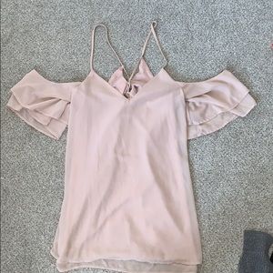 Tobi off the shoulder shift dress